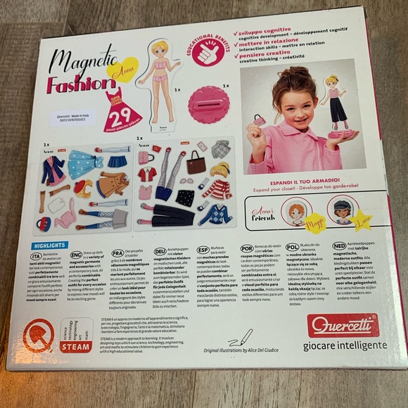 New in box! 👗 Magnetic fashion doll 29 piece set for ages 5 plus 👒 - Picture 2 of 4